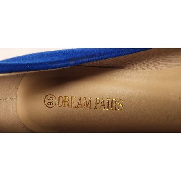 DREAM PAIRS Royal Blue Women's Pump Wedge Heel Round Toe Slip On Shoes US 9.5M - Picture 10 of 12